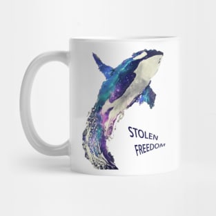 STOLEN FREEDOM orca T-Shirt Orcas Supporter des Animaux Méritent Mieux T-Shirt Mug